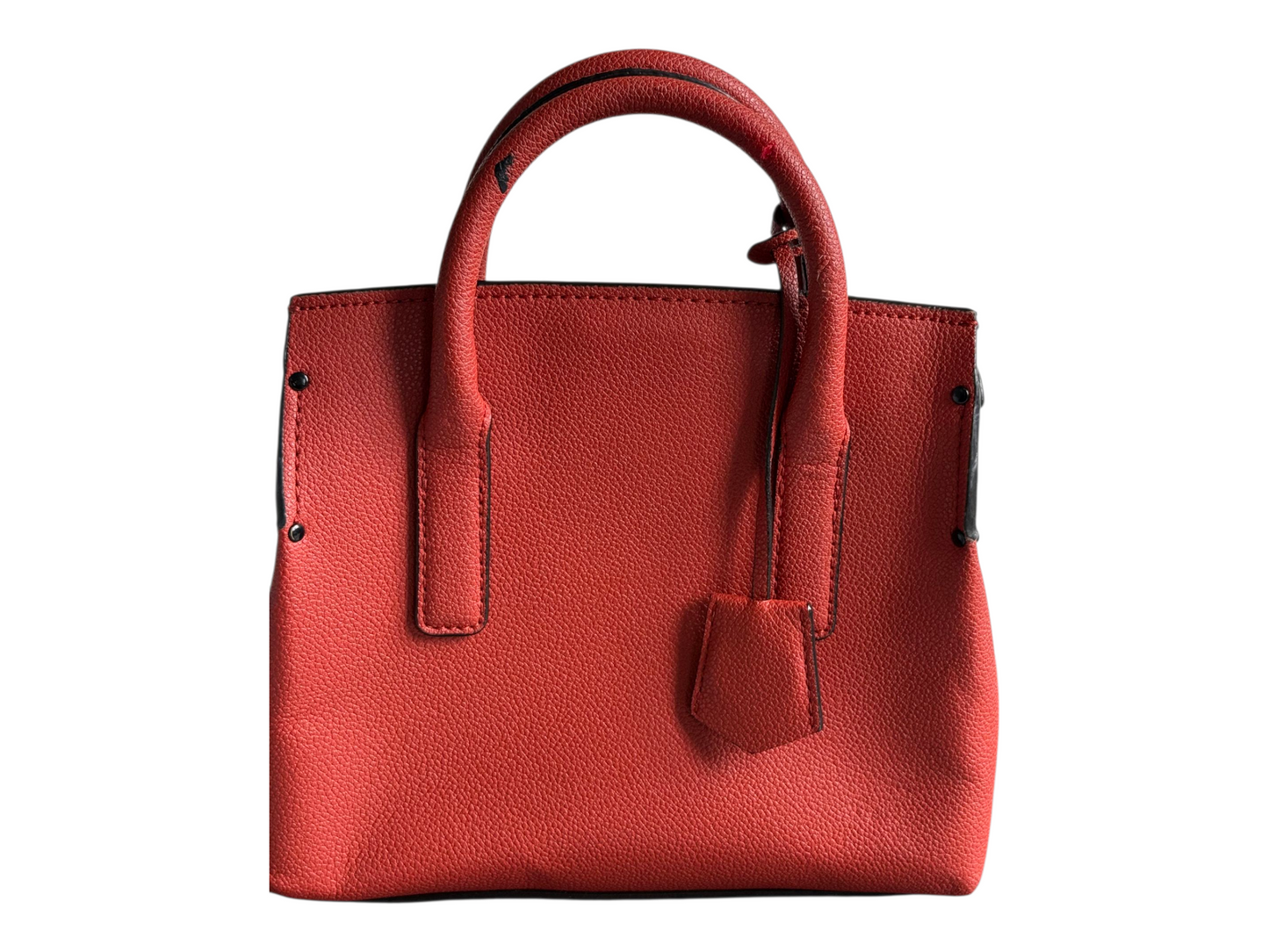 Preloved Orange Structured Handbag – Bold & Elegant