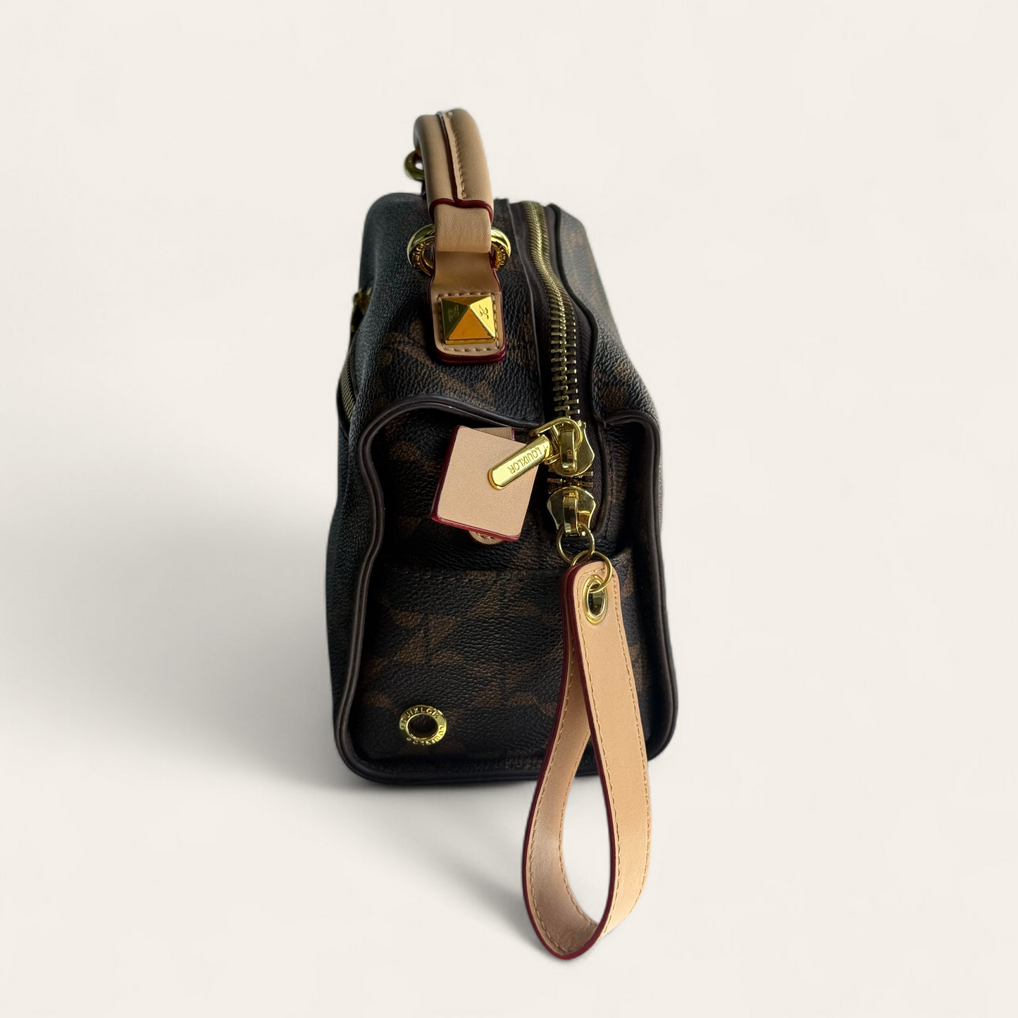 BROWN LEATHER SHOULDER BAG