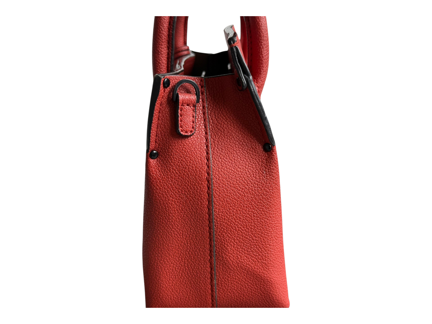 Preloved Orange Structured Handbag – Bold & Elegant