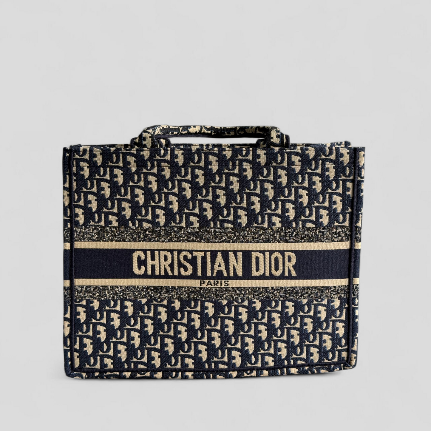 Elegant Monogram Tote Bag – Preloved & Spacious