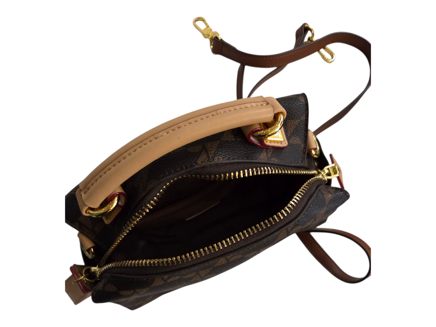 BROWN LEATHER SHOULDER BAG