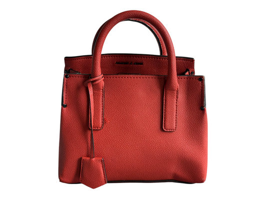 Preloved Orange Structured Handbag – Bold & Elegant