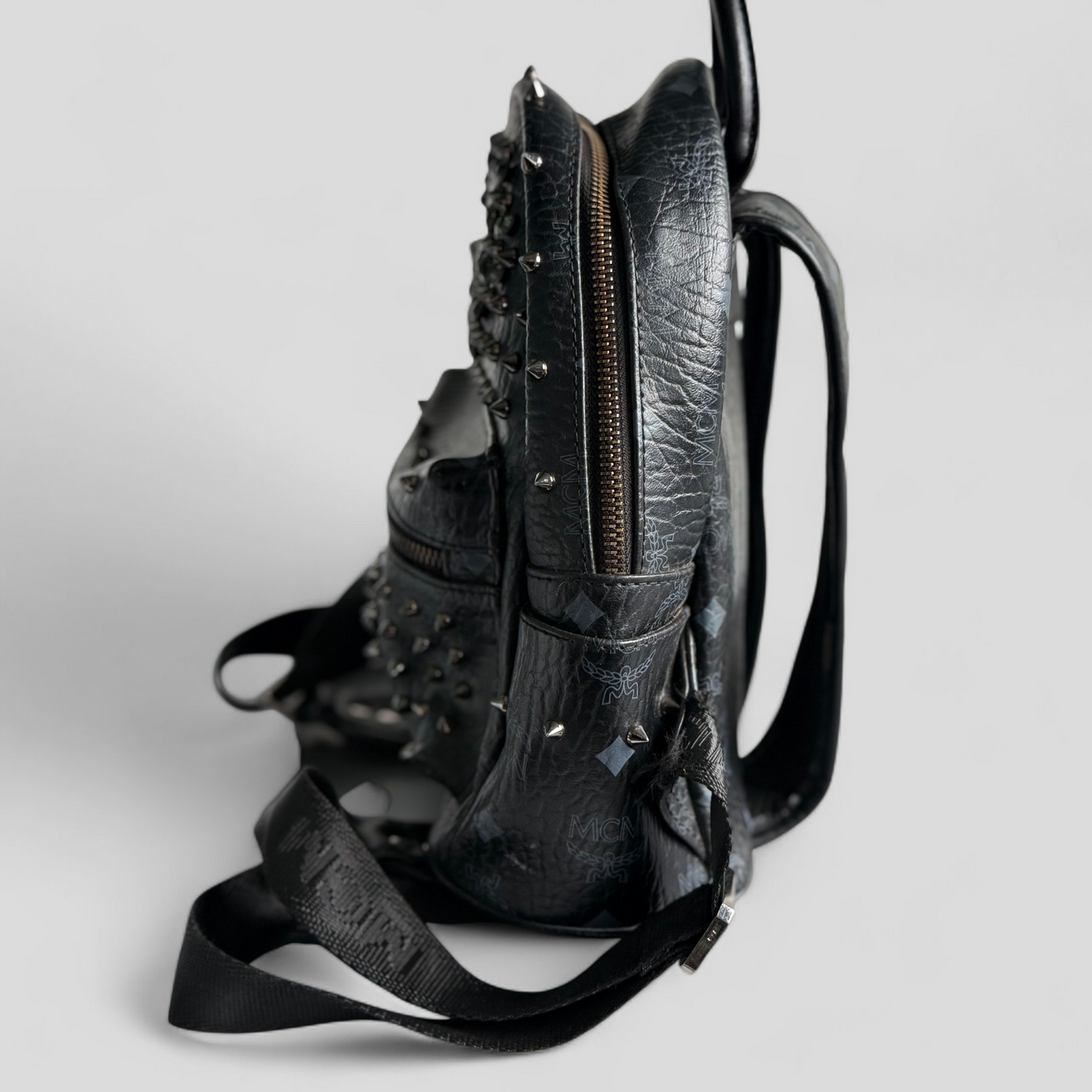 Preloved Studded Backpack – Edgy & Stylish